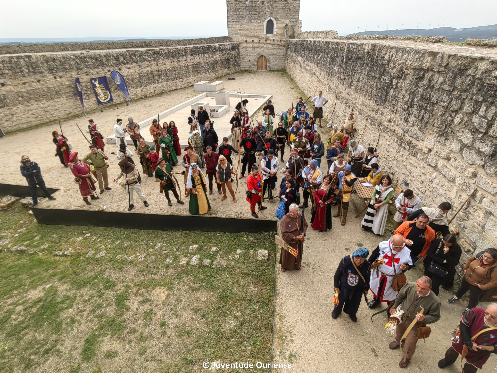 2024.03.24-tiro-com-arco-rota-dos-castelos-1 Oureenses no pódio da Rota dos Castelos em plena Vila Medieval de Ourém
