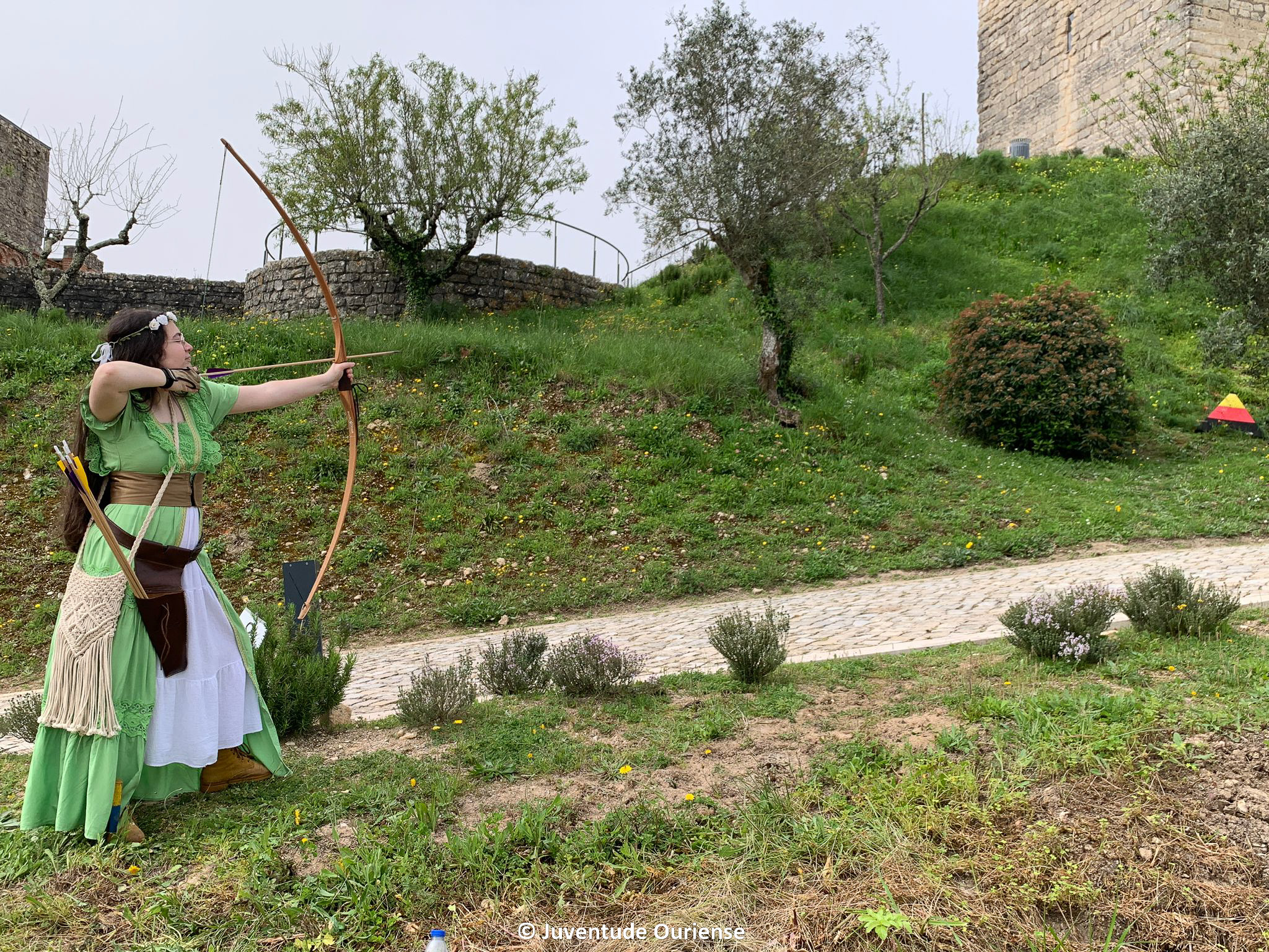 2024.03.24-tiro-com-arco-rota-dos-castelos-11 Oureenses no pódio da Rota dos Castelos em plena Vila Medieval de Ourém