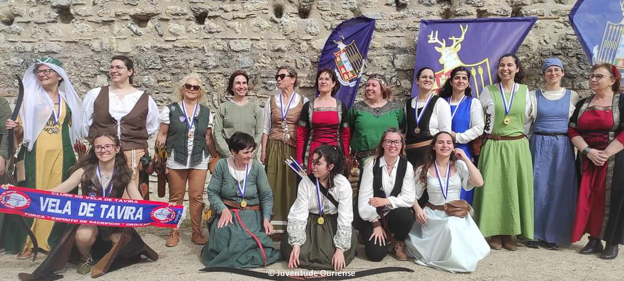 2024.03.24-tiro-com-arco-rota-dos-castelos-15 Oureenses no pódio da Rota dos Castelos em plena Vila Medieval de Ourém