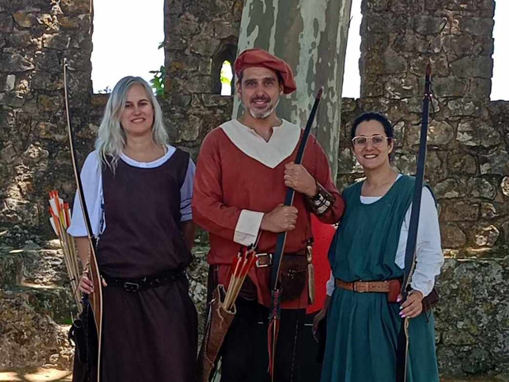 tiro-com-arco-juventude-ouriense-alcacova-santarem-patricia-silva-marisa-lourenco-mario-gil Arqueiros do Juventude Ouriense com pontaria certeira no Torneio da Alcáçova