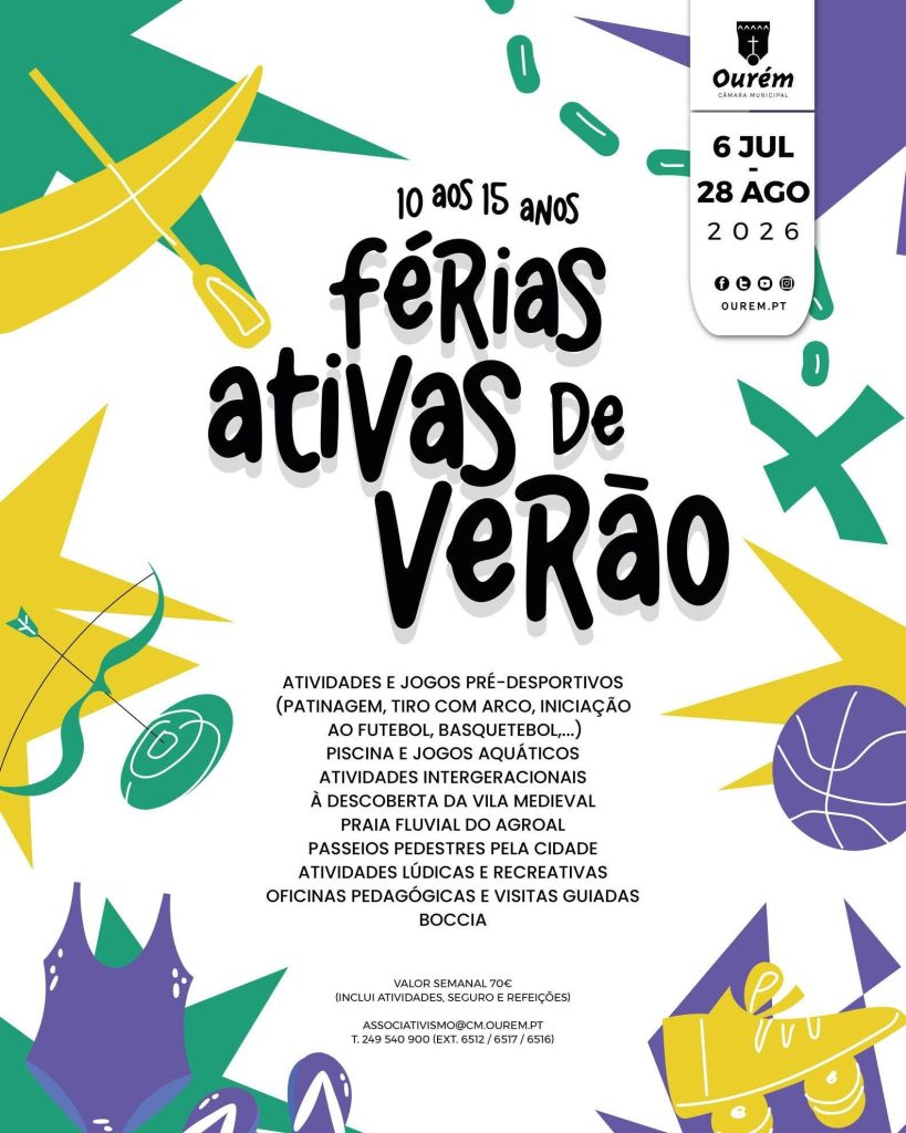 pub-ferias-desportivas-819x1024 Município de Ourém lança Férias Ativas de Verão